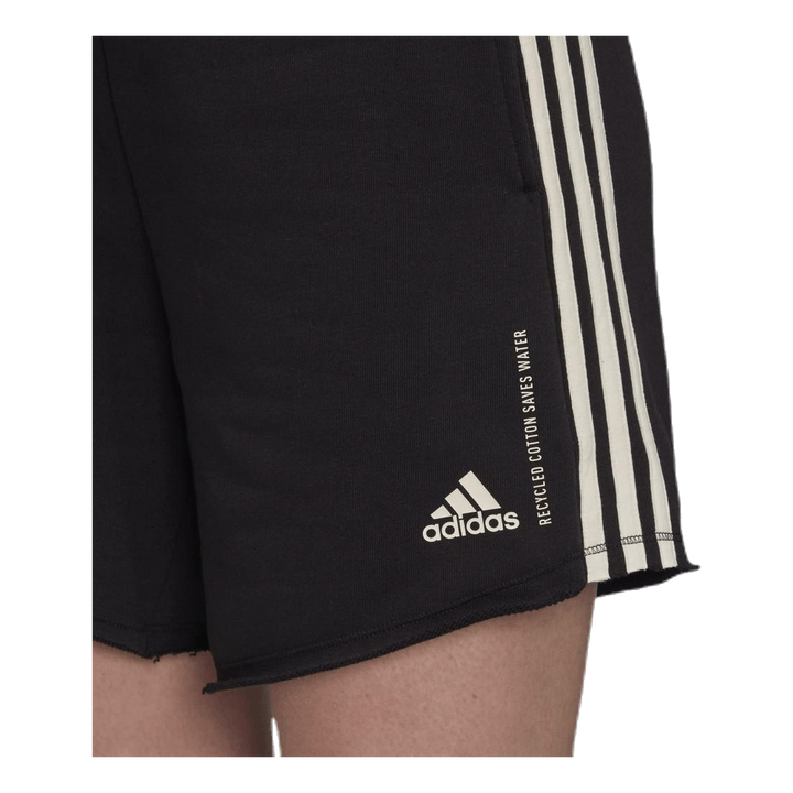 W Recycled Cotton Short Black