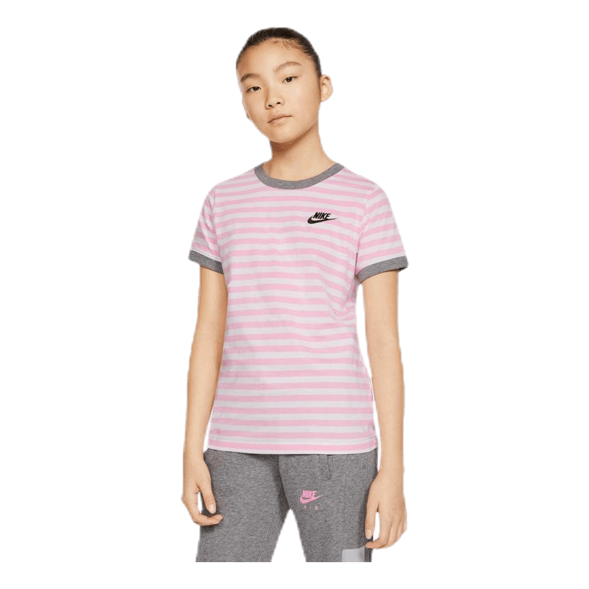 Stripe Ringer Jr Pink