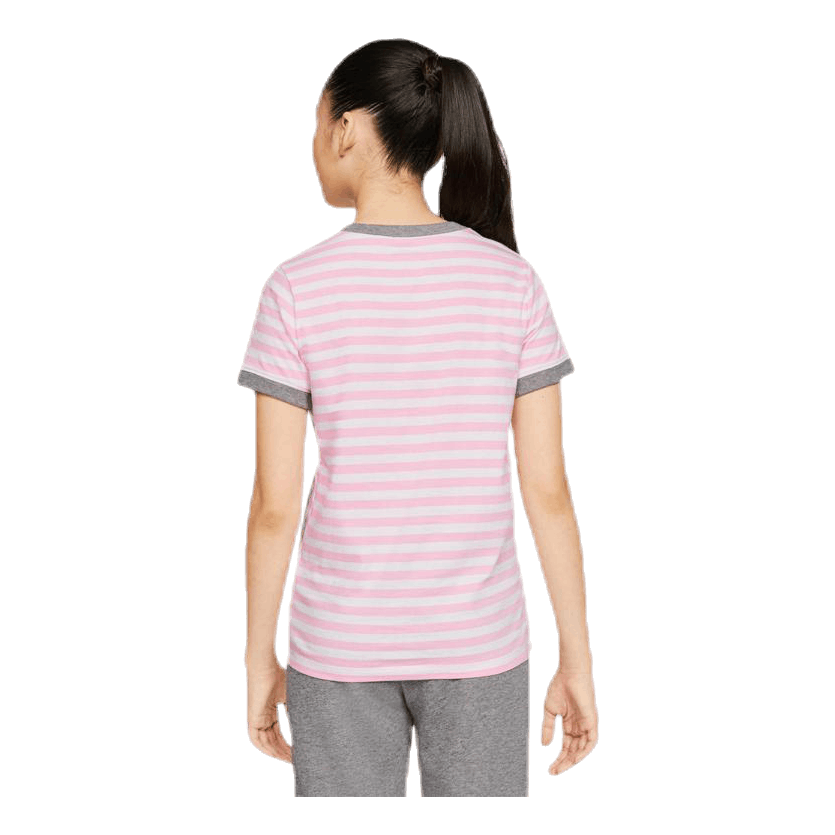 Stripe Ringer Jr Pink