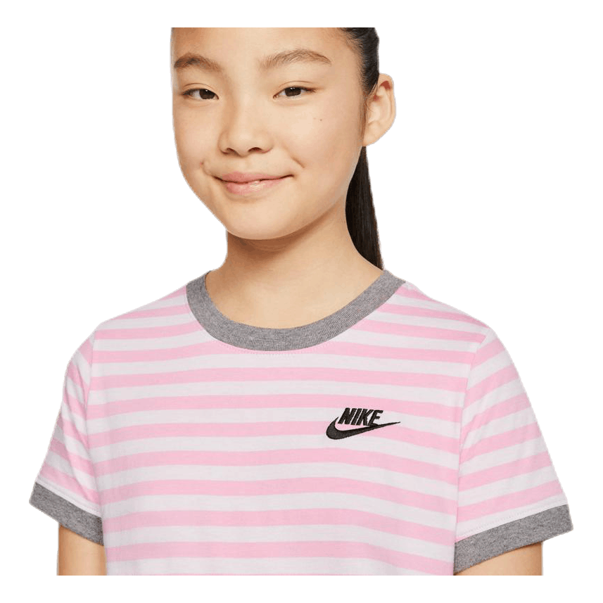 Stripe Ringer Jr Pink
