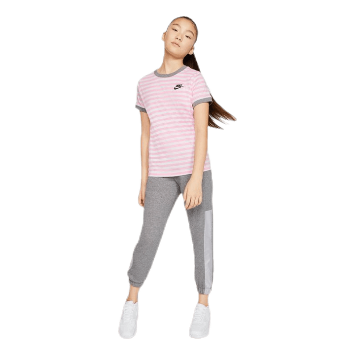 Stripe Ringer Jr Pink