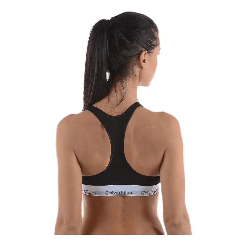 Modern Cotton Bralette Black