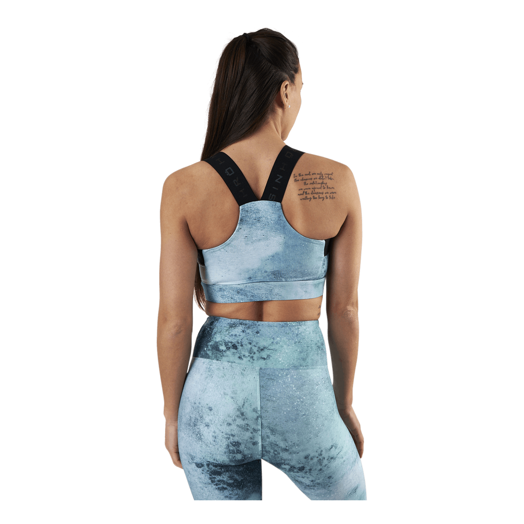 Kay Printed Sports Bra Green