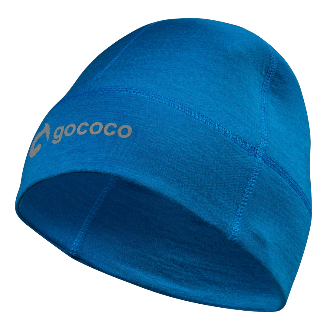 Thin Running Hat Wool Blue