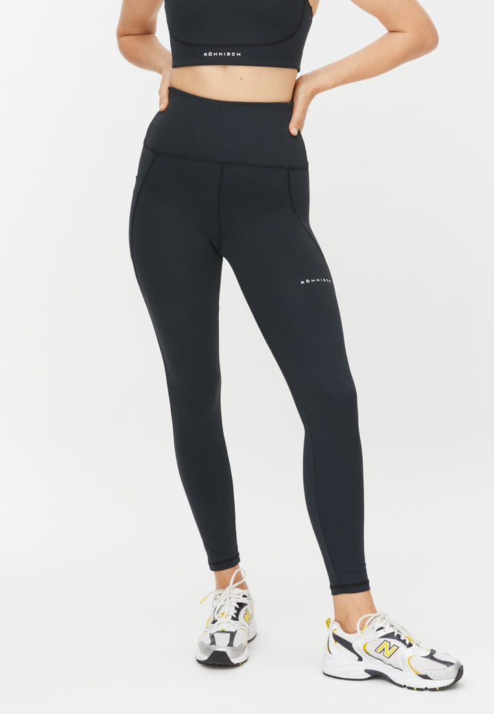 Flattering Curved High Waist T Black