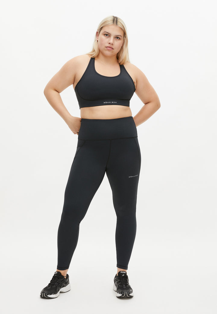 Flattering Curved High Waist T Black