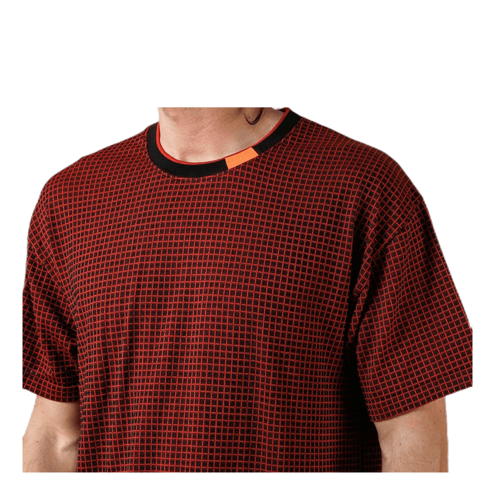 Tech Pack Grid Tee Orange/Black