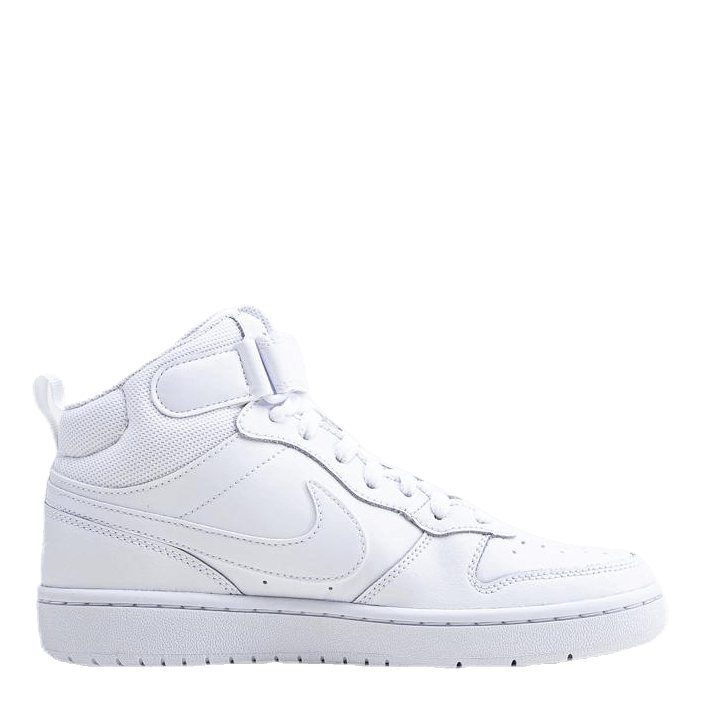 Court Borough Mid 2 Big Kids' Shoes WHITE/WHITE-WHITE