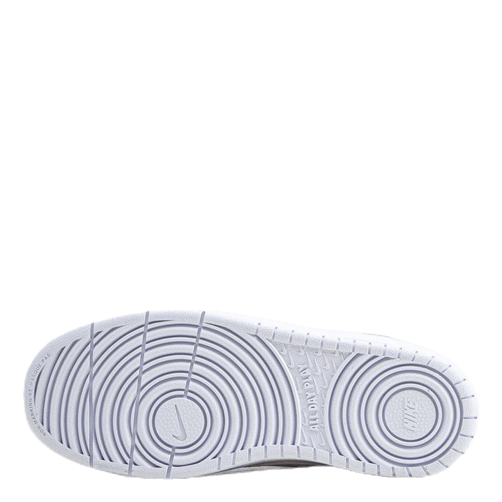 Court Borough Mid 2 Big Kids' Shoes WHITE/WHITE-WHITE