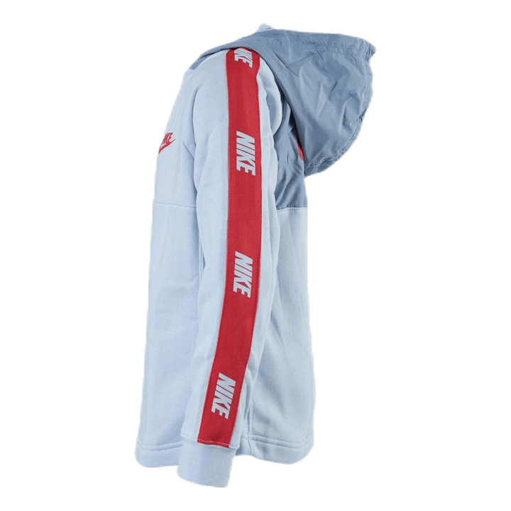 Hybrid 1/2 Zip Fleece Jr Blue/White