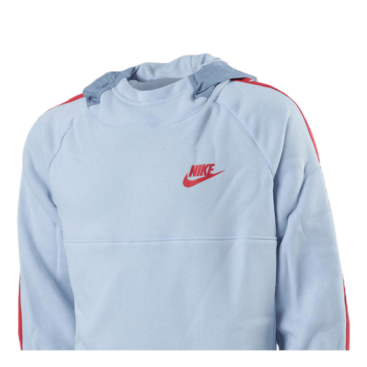 Hybrid 1/2 Zip Fleece Jr Blue/White