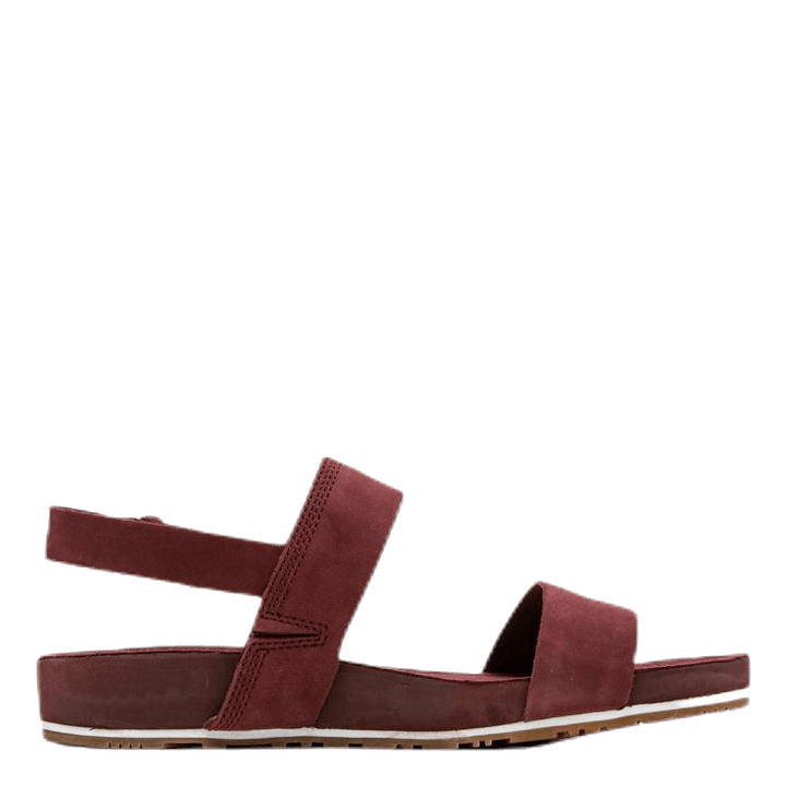 Malibu Waves 2 Band Sandal Red