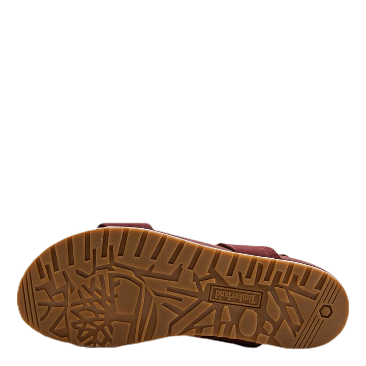 Malibu Waves 2 Band Sandal Red