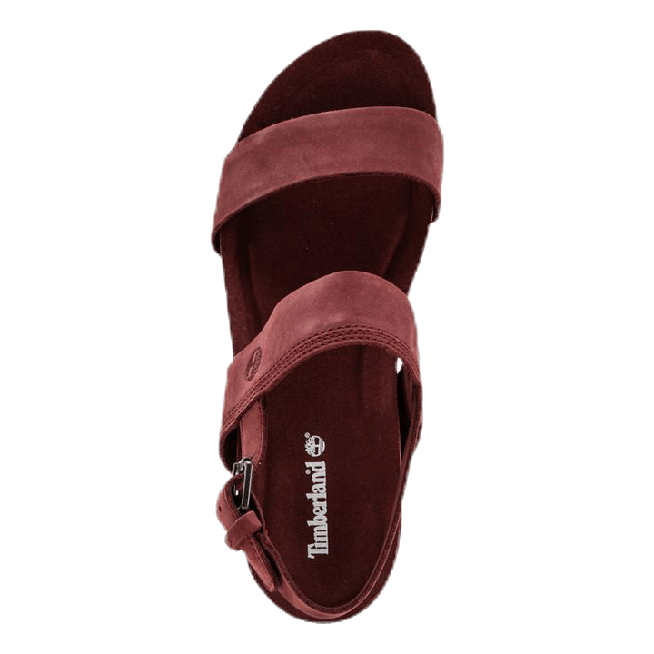 Malibu Waves 2 Band Sandal Red