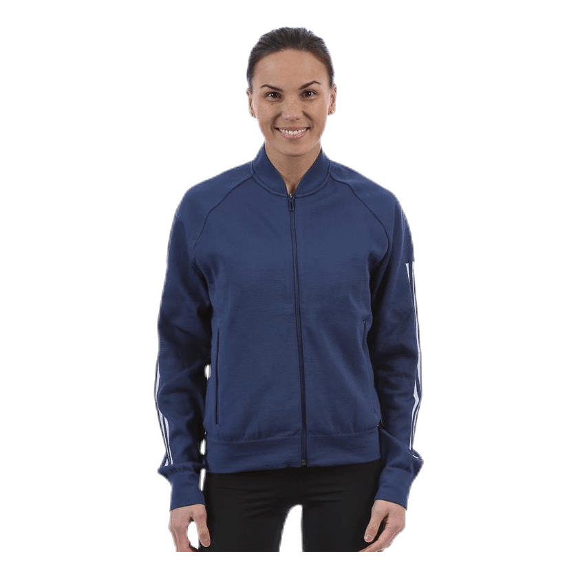 ID Knitted Bomber Jacket Blue