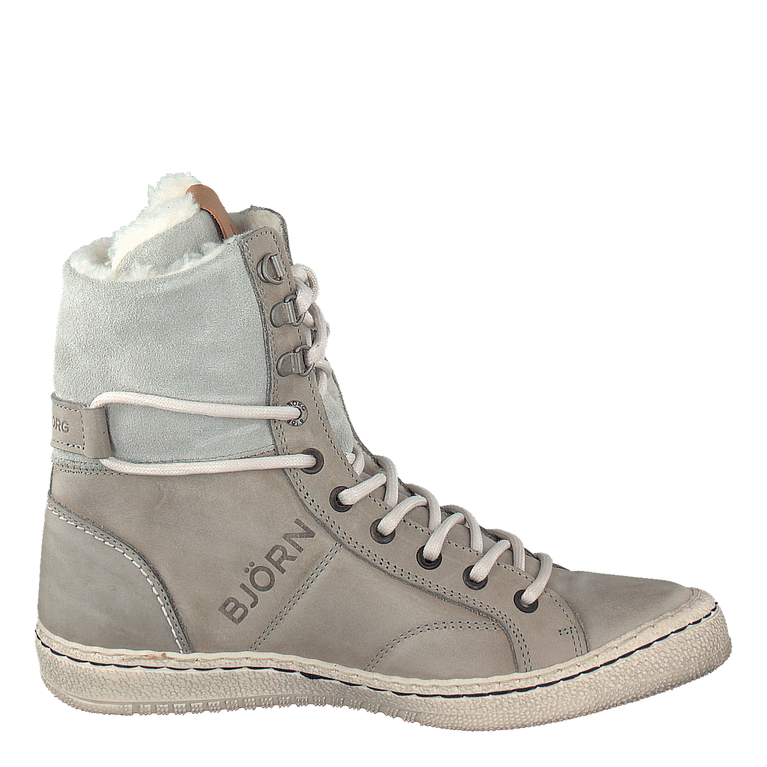 Wendy High Fur Light Grey
