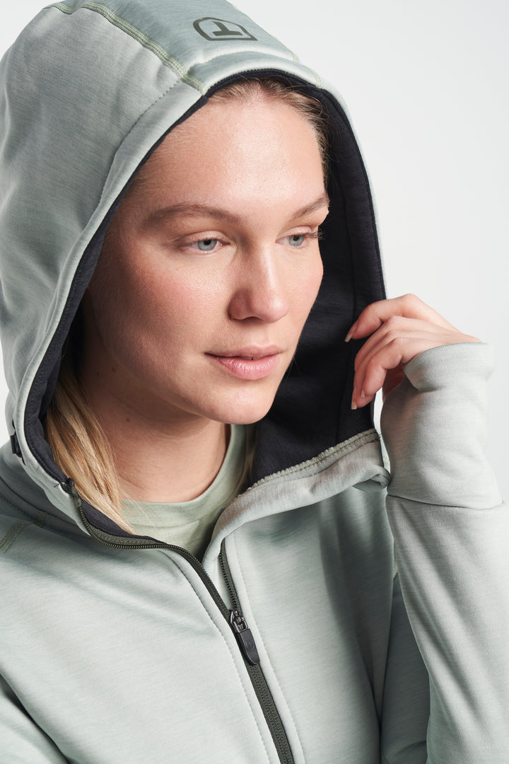 Txlite Hoodie Zip W Eucalyptus