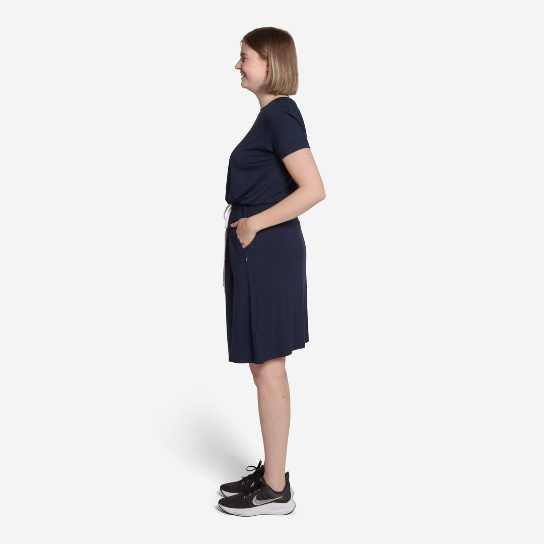 Carmen Dress Dark Navy
