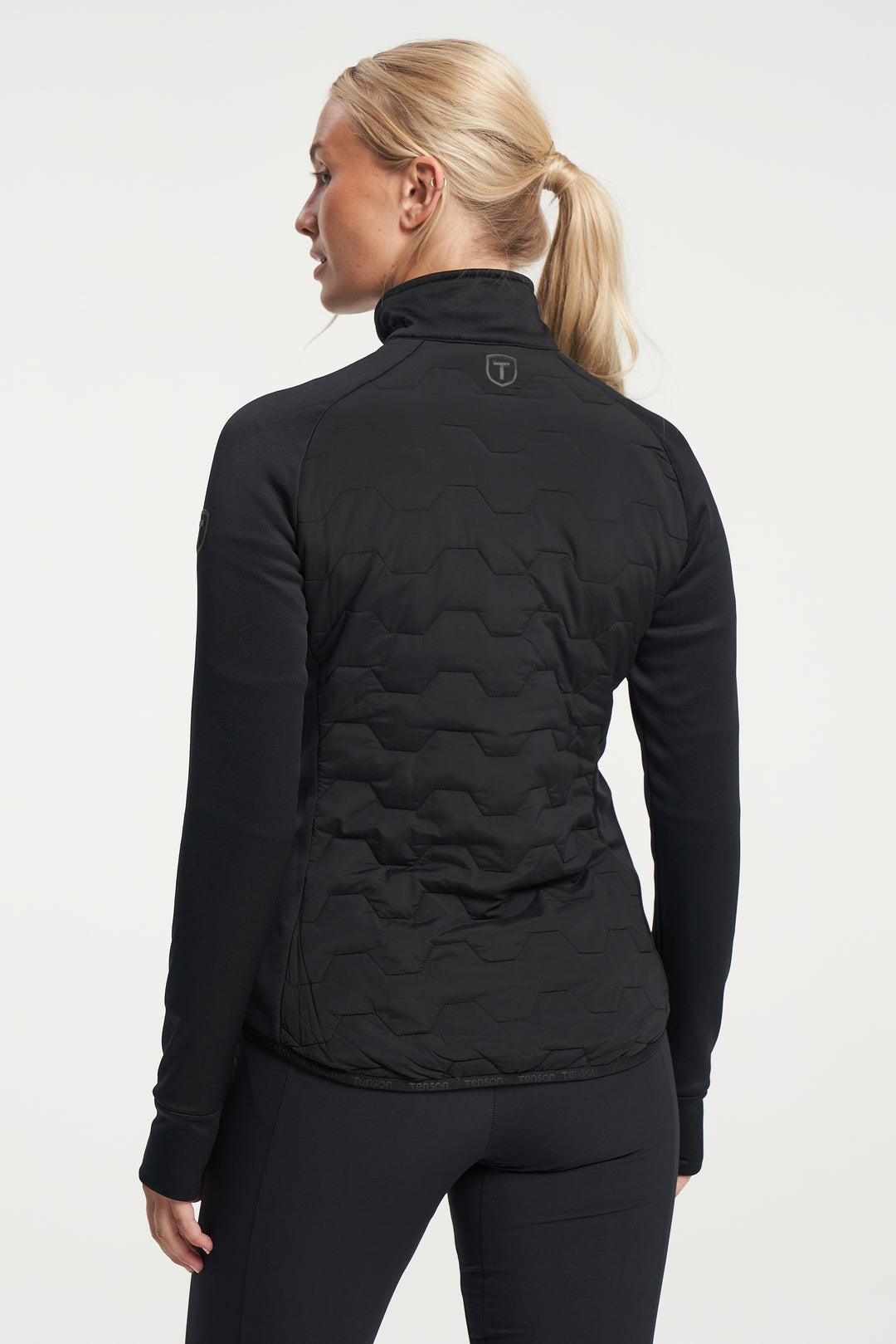 Txlite Hybrid Midlayer Zip Wom Black