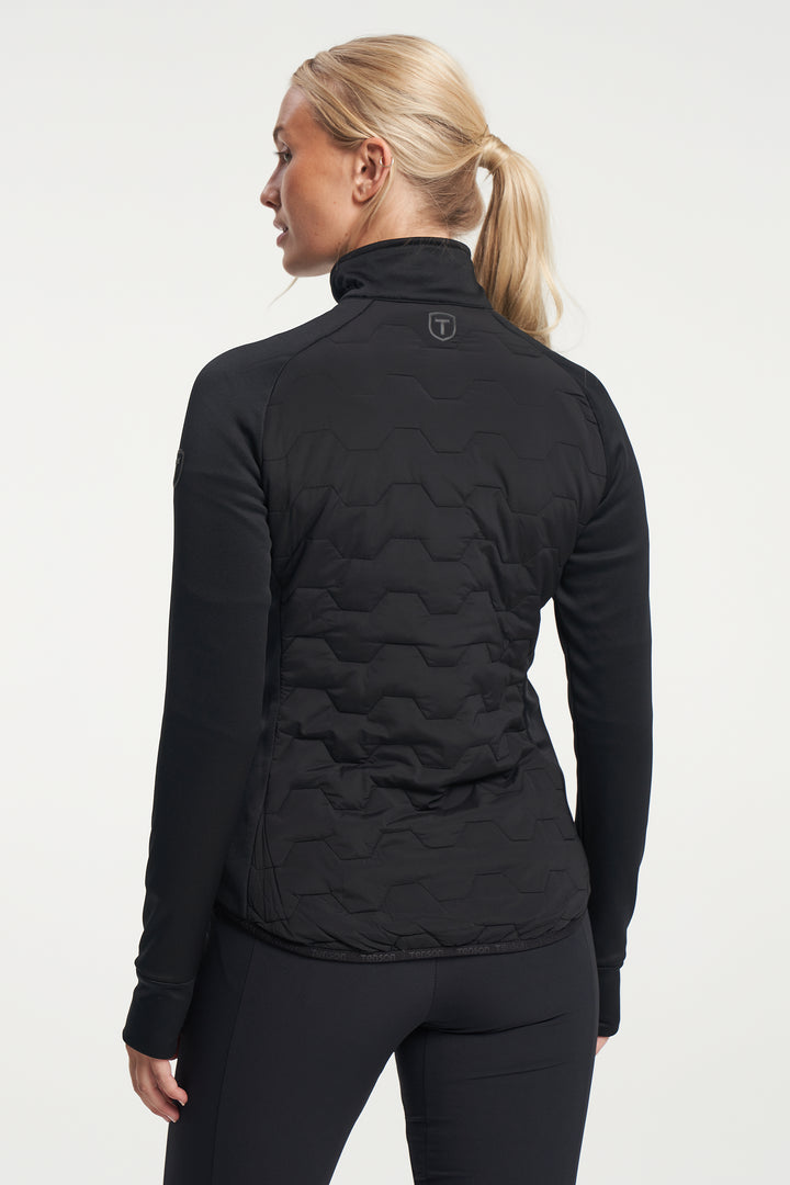 Txlite Hybrid Midlayer Zip Wom Black