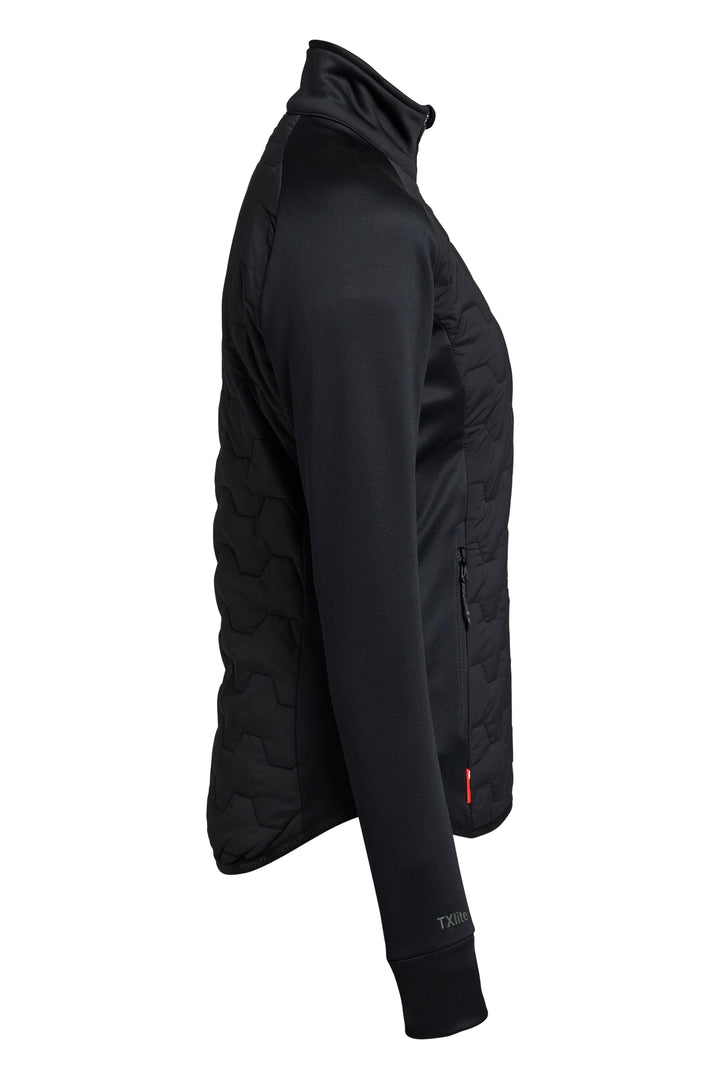 Txlite Hybrid Midlayer Zip Wom Black