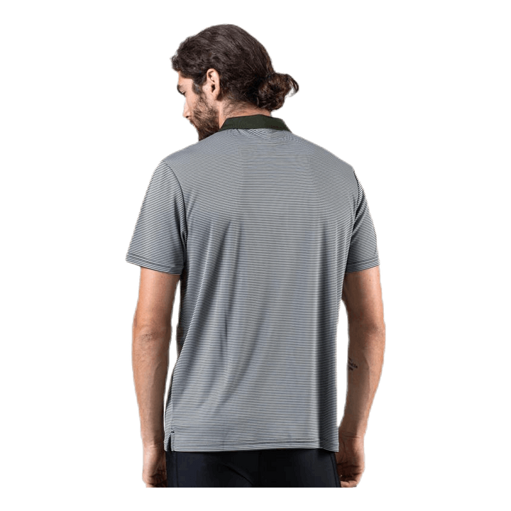Microstripe Polo Green