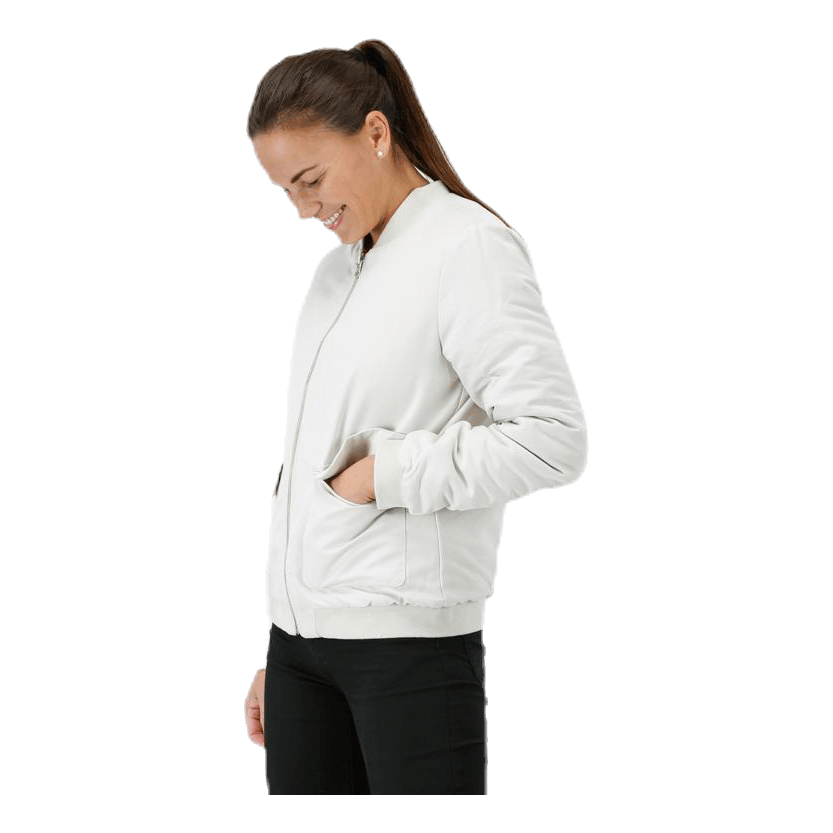 Hatty Reversible Bomber White