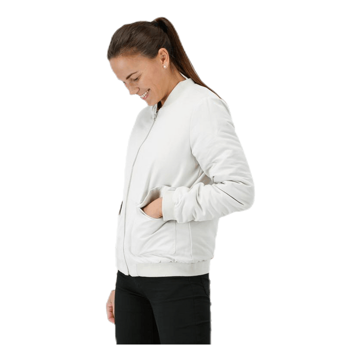 Hatty Reversible Bomber White