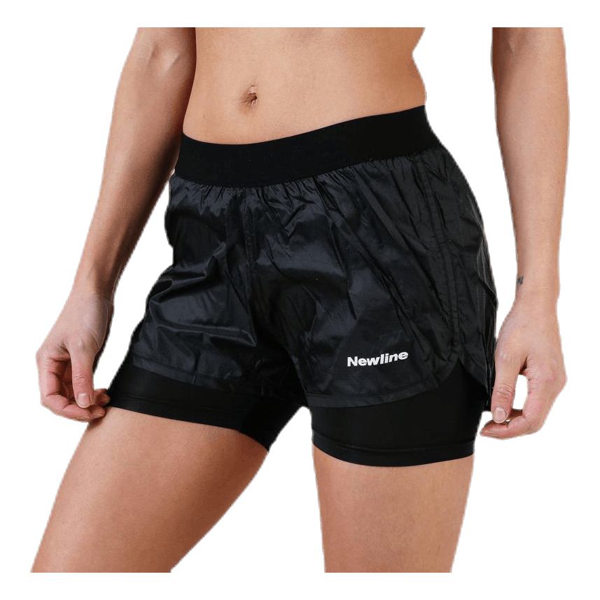 Black 2-Lay Shorts Black