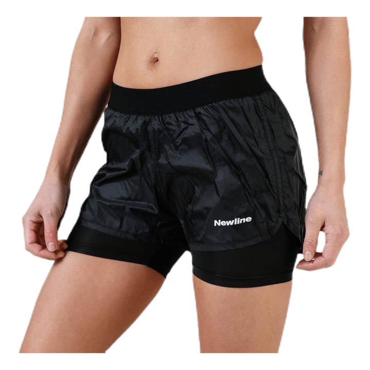 Black 2-Lay Shorts Black