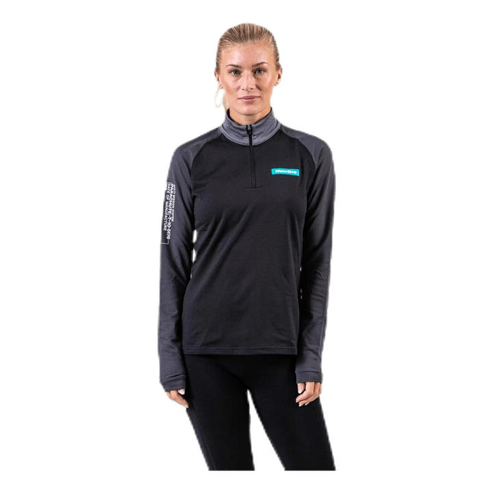 Warm Zip Shirt Black/Grey