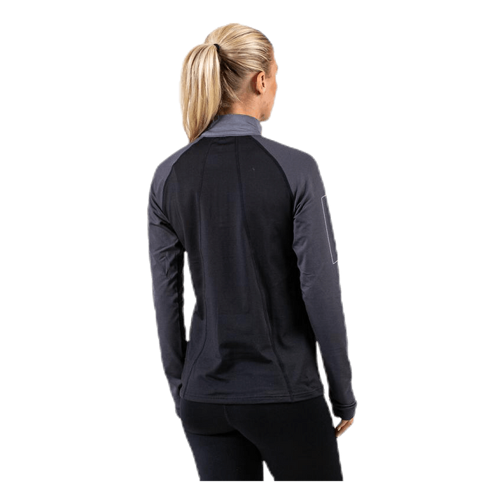 Warm Zip Shirt Black/Grey