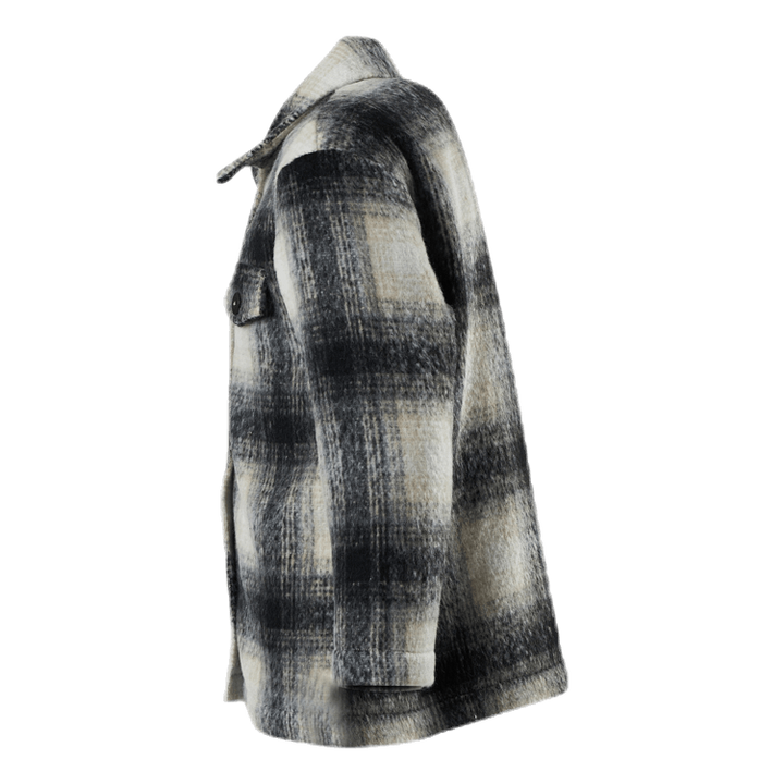 Sarah L/S Shacket Jacket Grey