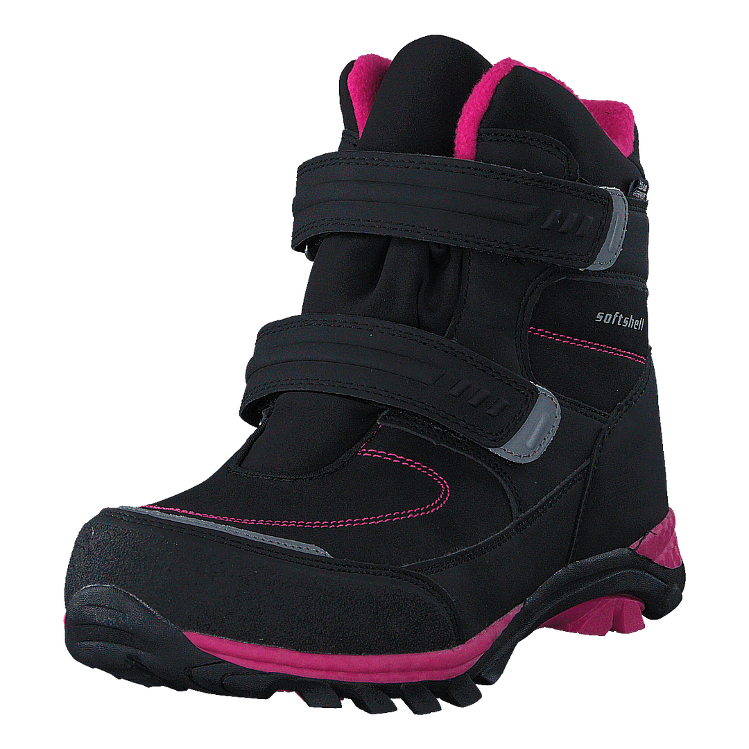 435-6608 Waterproof Warm Lined Black/Fuchsia