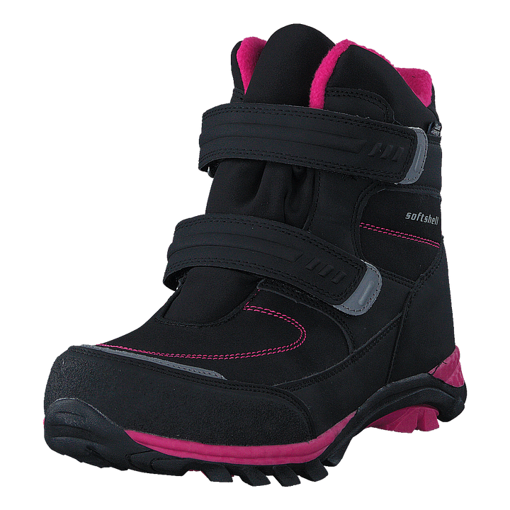 435-6608 Waterproof Warm Lined Black/Fuchsia
