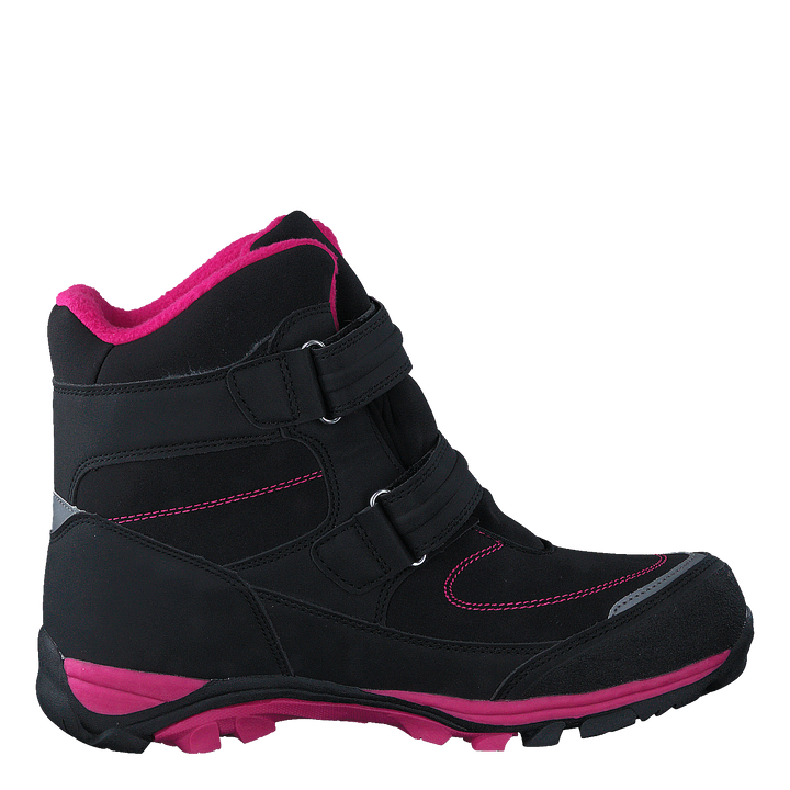 435-6608 Waterproof Warm Lined Black/Fuchsia