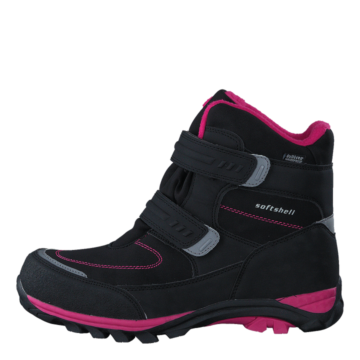 435-6608 Waterproof Warm Lined Black/Fuchsia