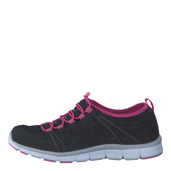 435-2311 Comfort Sock Black/Fuchsia