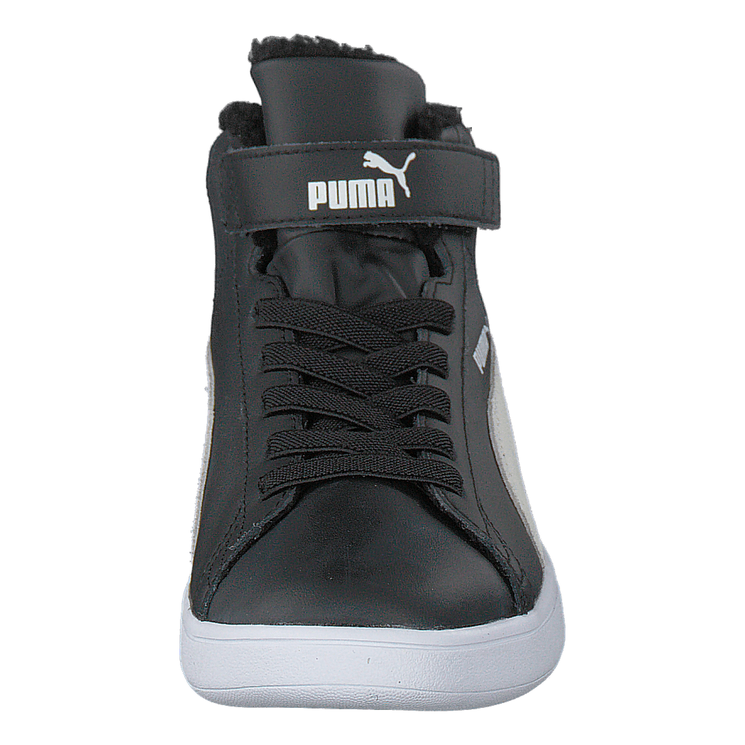 Puma Smash V2 Mid L Fur V Ps Puma Black-puma White