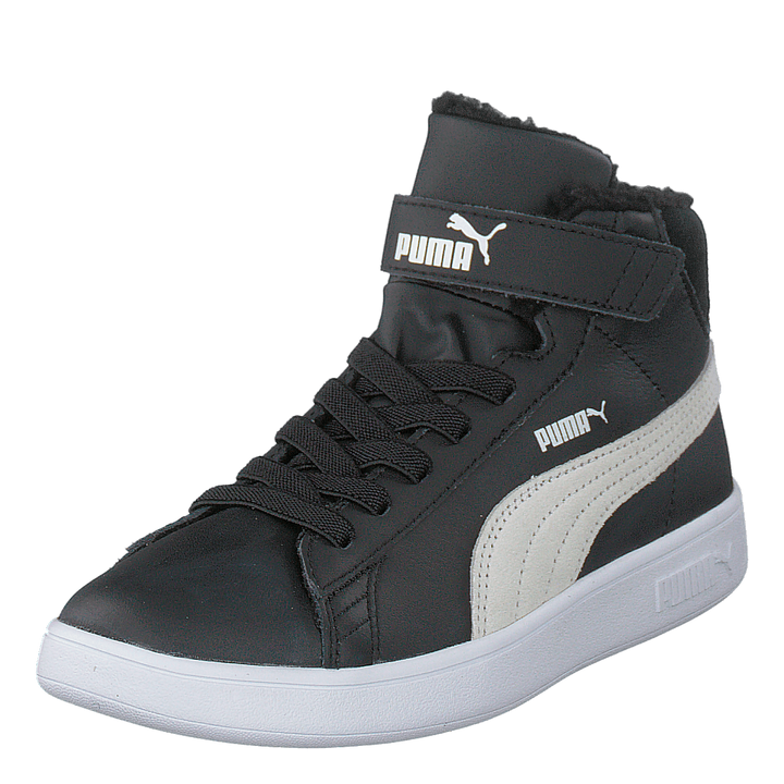 Puma Smash V2 Mid L Fur V Ps Puma Black-puma White
