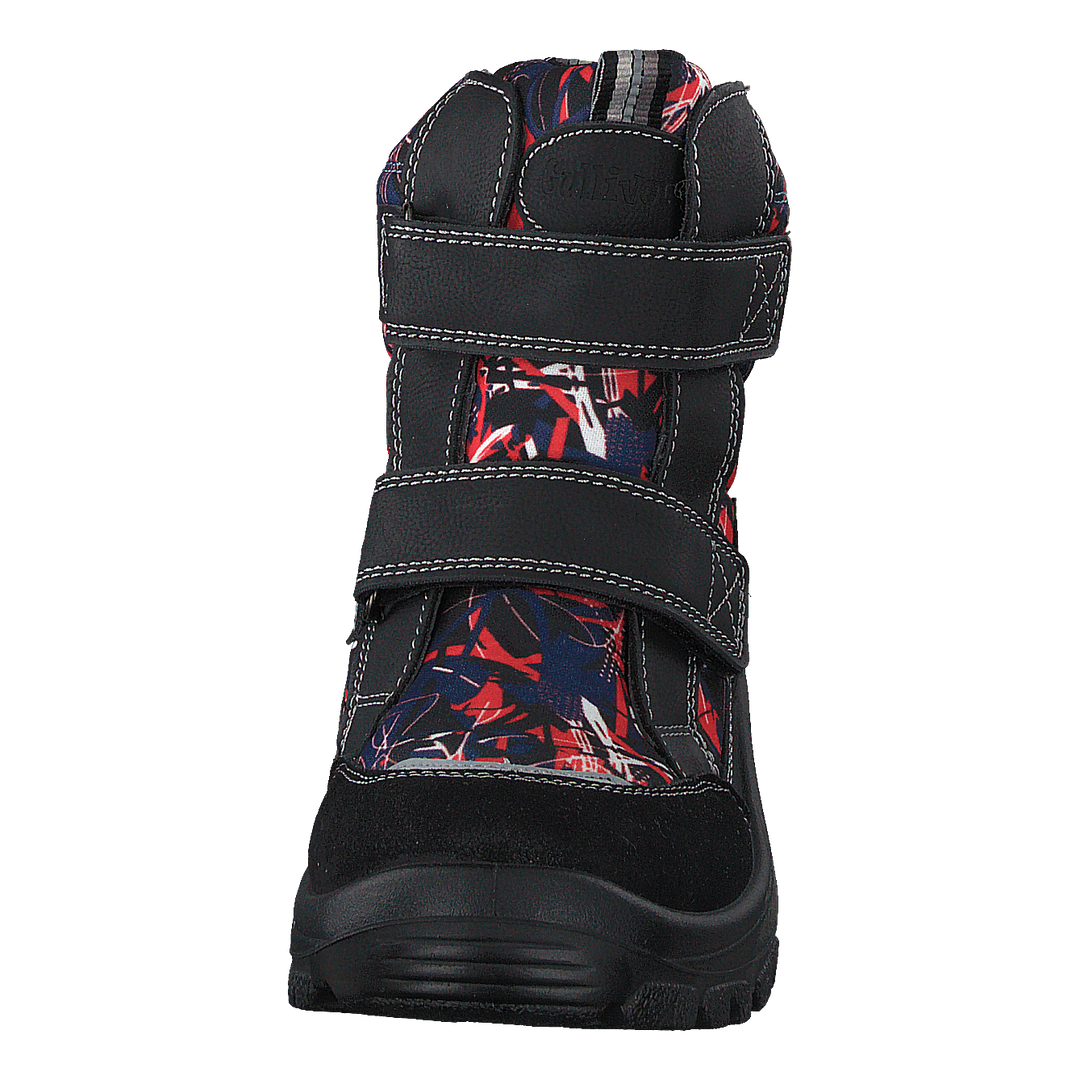 414-6107 Waterproof Warm Lined Navy/red