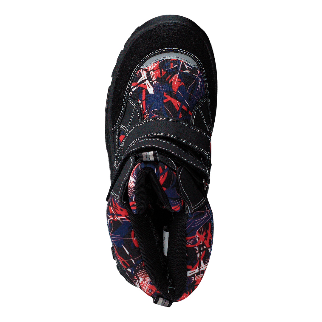 414-6107 Waterproof Warm Lined Navy/red