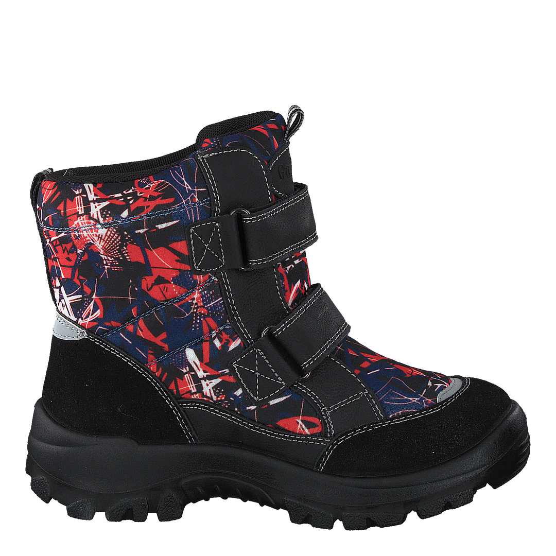 414-6107 Waterproof Warm Lined Navy/red