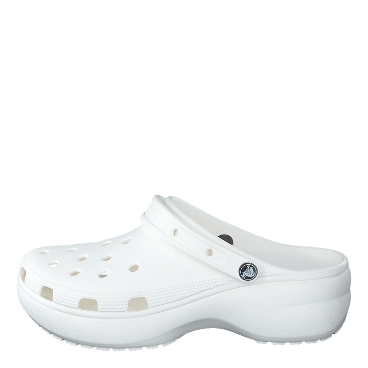 Classic Platform Clog White