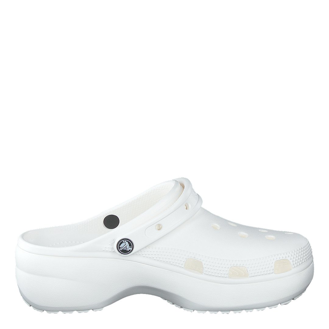 Classic Platform Clog White