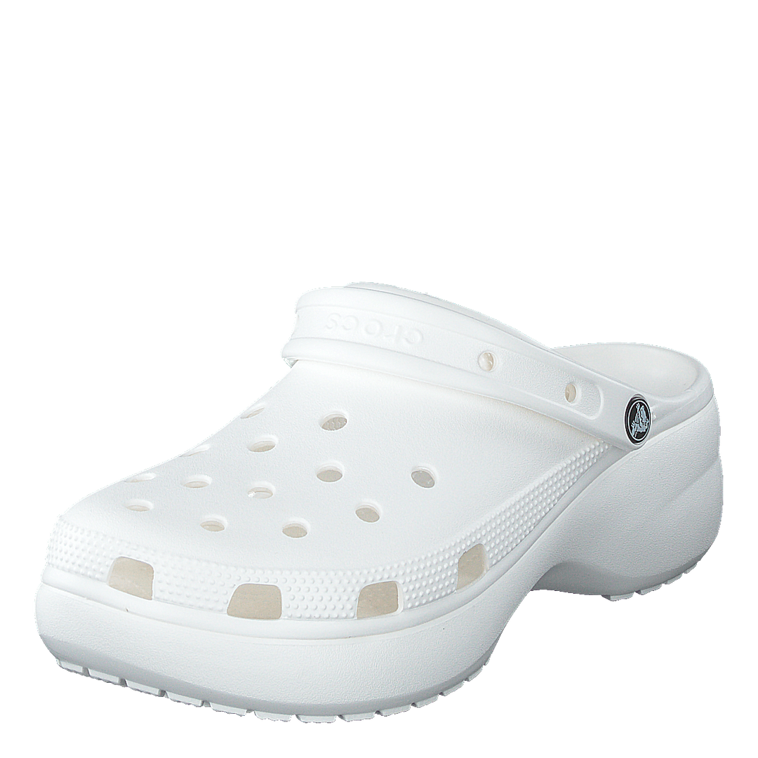 Classic Platform Clog White