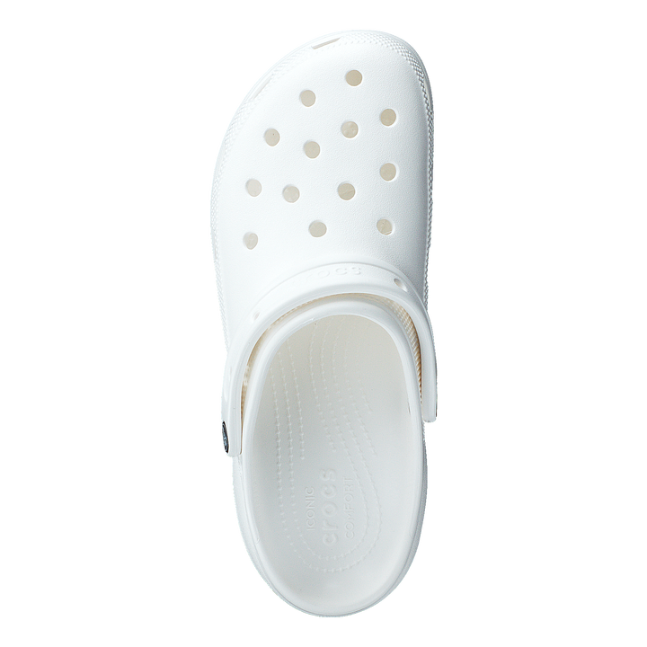 Classic Platform Clog White