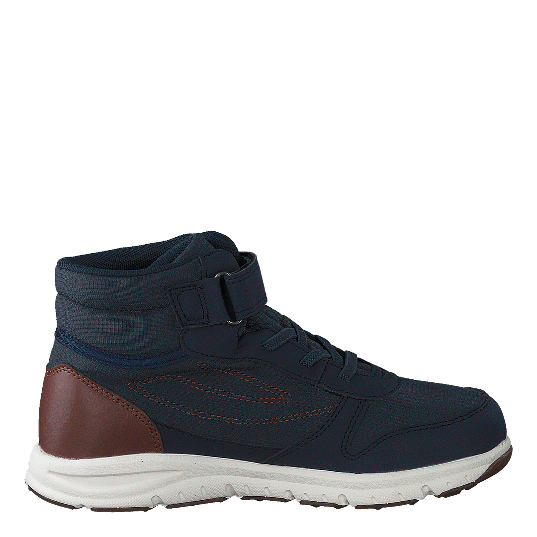 Hovet Mid WP Navy/Cognac