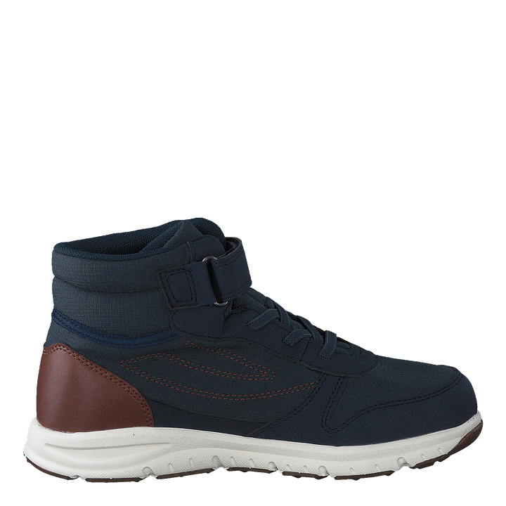 Hovet Mid WP Navy/Cognac