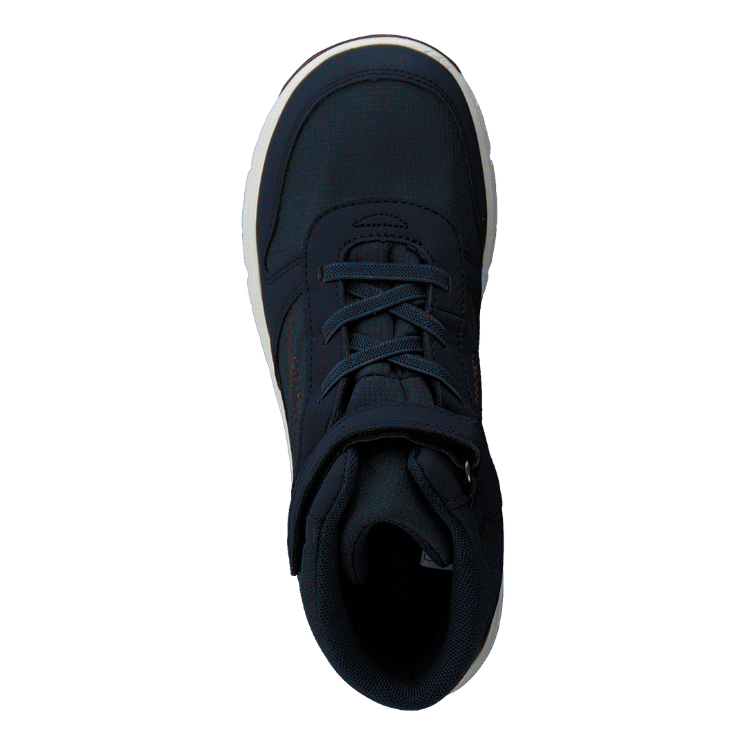 Hovet Mid WP Navy/Cognac